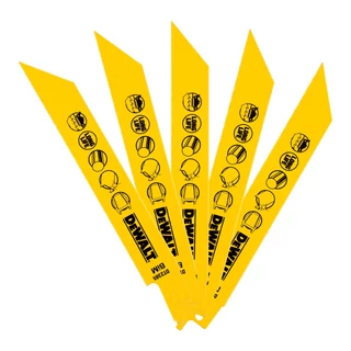 DEWALT DT2385-QZ BiMetál kardfűrészlap 152 mm - 5 db/cs