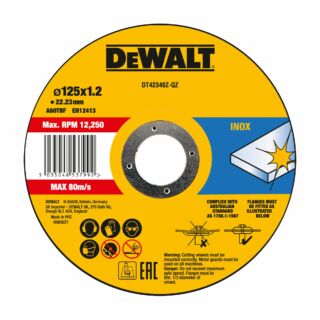 DEWALT DT42340Z-QZ Fast Cut vágókorong - 125 mm INOX