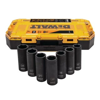 DEWALT DT70905-QZ 7 db-os DEEP IMPACT dugókulcs készlet, metrikus - 1/2" McLaren Edition