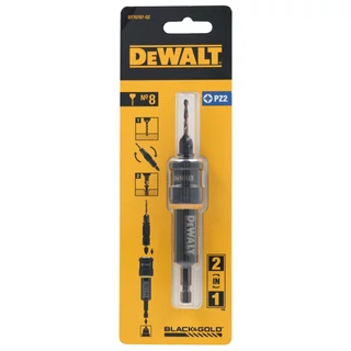 DEWALT DT70787-QZ előfúró-behajtó adapter 8-as furathoz, BLACK&amp;GOLD Series.