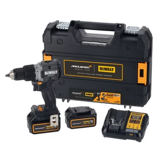 DEWALT DCD85MP2T-QW  McLaren Design  ütvefúró-csavarozó, 2 db 5Ah akksival, TSTAK kofferben