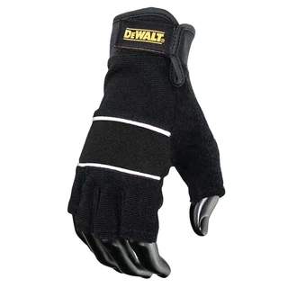 DeWalt DPG213L félujjas kesztyű - fekete