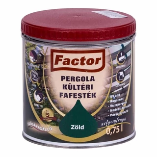 FACTOR Pergola Kültéri Fafesték zöld - 0.75 l