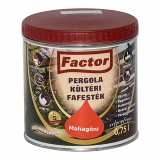 FACTOR Pergola Kültéri Fafesték mahagóni - 0.75 l