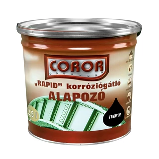 COROR Rapid Korróziógátló alapozó fekete - 2.5 L. Bruttó: [PRICE]