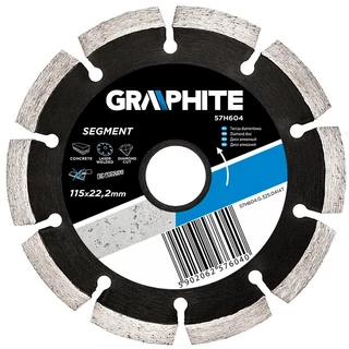 Graphite gyémántvágó 115mm szegm lézer