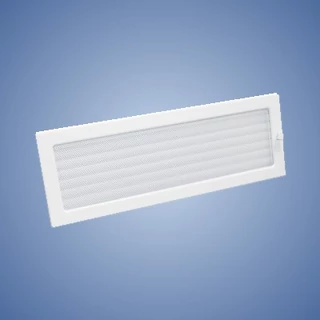 HACO lakkozott fém szellőzőrács - zárható, fehér LKM 170 x 490 UB
