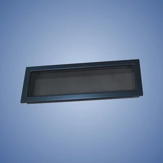 HACO lakkozott fém szellőzőrács - szürke LKM 170 x 490 G