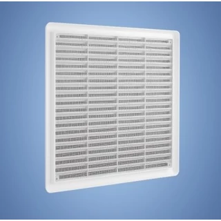 HACO szellőzőrács takaró fehér műanyag hálós - VM 150x150 KB