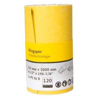 Dörzspapír tekercs 115x5000mm P 100 PS30D Klingspor