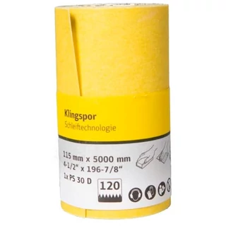 Dörzspapír tekercs 115x5000mm P 80 PS30D Klingspor