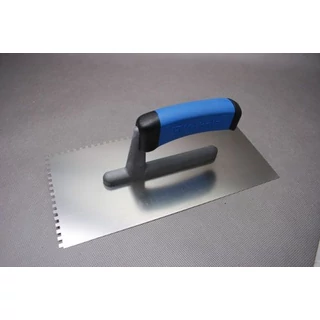 Glettvas 130x270mm E 8 fogazott inox 2K G-1 műanyag nyél Kubala (KUB0203)