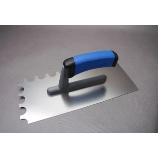 Glettvas 130x270mm R20 fogazott inox 2K G-1 műanyag nyél Kubala (KUB0463)