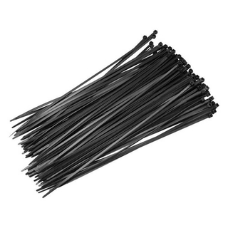 Kábelkötegelő fekete 100 db  - 4.8 x 250 mm