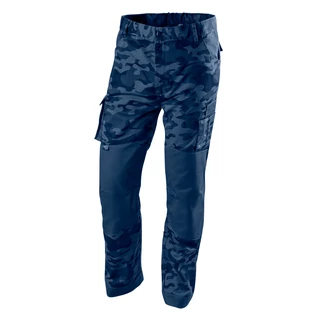 NEO munkanadrág - tengerészkék terepmintás, Camo, Navy,60% pamut + 40% poliészter, XXL