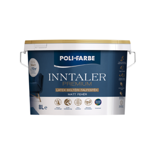 POLI-FARBE Inntaler Premium LATEX beltéri diszp. falfesték 8l (1020101028)