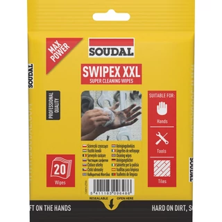 SOUDAL Swipex ipari tisztítókendő bliszter - 20 db