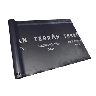 TERRÁN MediFol Wind Plus BLACK tetőalátét fólia, 140g/m2-es súllyal.