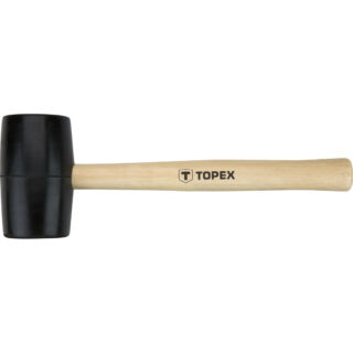 Topex gumikalapács - 50mm/340G keményfa nyél