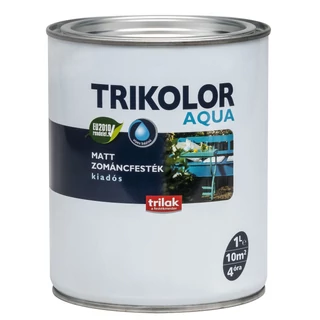 TRILAK Trikolor Aquamatt Zománcfesték Sötétbarna 1l