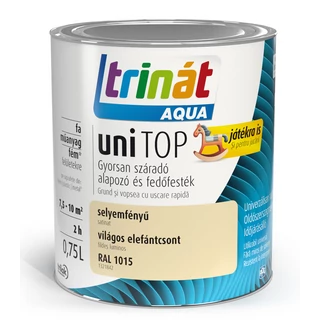 TRILAK Trinát Unitop Aqua selyemfényű zománcfesték RAL 1015 világos elefántcsont - 0.75l