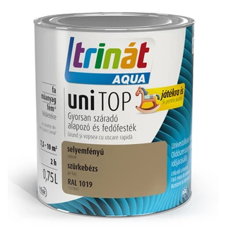 TRILAK Trinát Unitop Aqua selyemfényű zománcfesték RAL 1019 szürkebézs - 0.75l