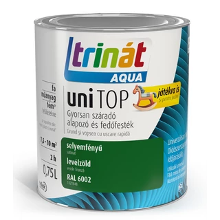 TRILAK Trinát Unitop Aqua selyemfényű zománcfesték RAL 6002 levélzöld - 0.75l