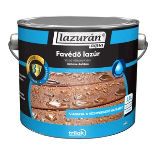 TRILAK Lazurán Aqua favédő lazúr 3in1 mogyoró 2,5l