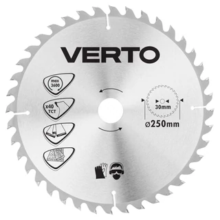 Verto körfűrészlap - 250 x 30 Z40