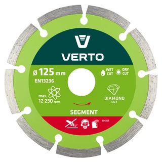 Verto gyémántvágó - 125 mm szegm