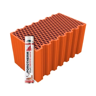 Porotherm 44 X-Therm Rapid Dryfix tégla