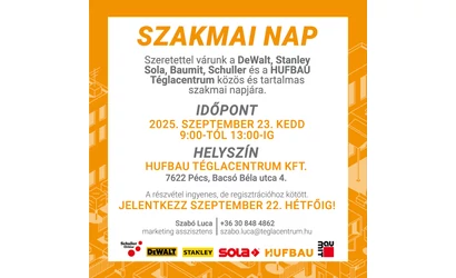 Szakmai nap a Téglacentrumnál!