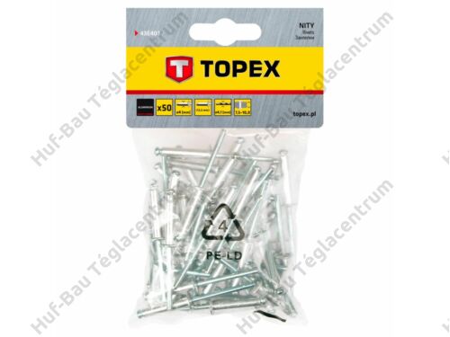 Topex popszegecs - 4,0x13/50 db