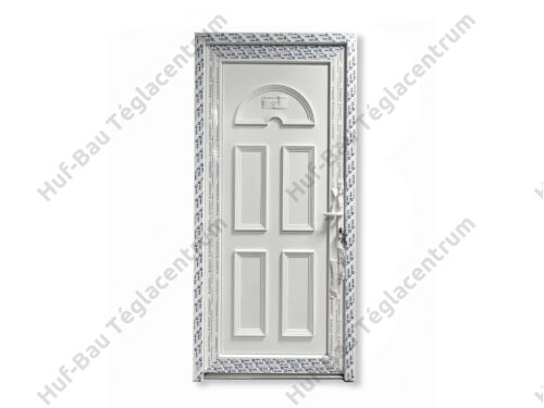 Műanyag bejárati ajtó fehér színben jobbos 98 cm x 208 cm