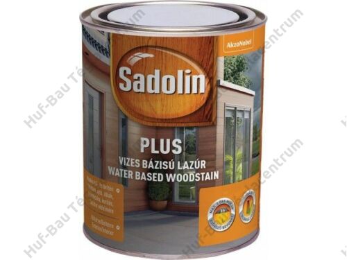 AKZO Sadolin Plus selyemfényű, kül- és beltéri, vizes bázisú vastaglazúr mahagóni 0,75l