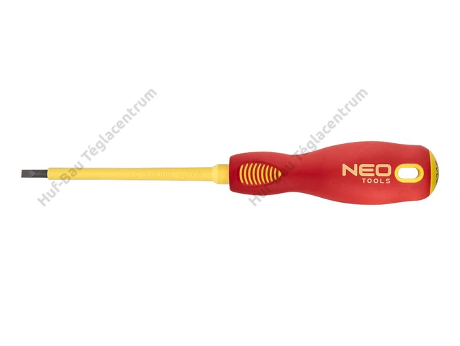 NEO csavarhúzó - lapos SL 4x100mm 1000V szigetelt