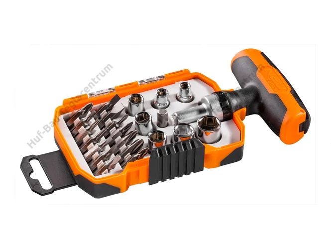 Behajtóhegy klt 1/4"  22r SL,PH,PZ,TX,SQ,laptáv racsnis nyéllel 41 r Neo (06-080)