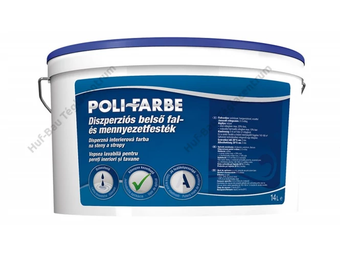 POLI-FARBE Beltéri diszperziós falfesték 14l