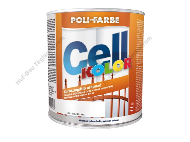 POLI-FARBE Cellkolor korróziógátló alapozó (fehér) 1l
