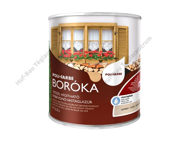 POLI-FARBE Boróka fabevonó lazúr (színtelen) 2,5l