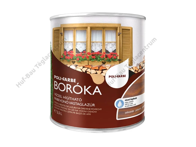 POLI-FARBE Boróka fabevonó lazúr (paliszander) 0,75l