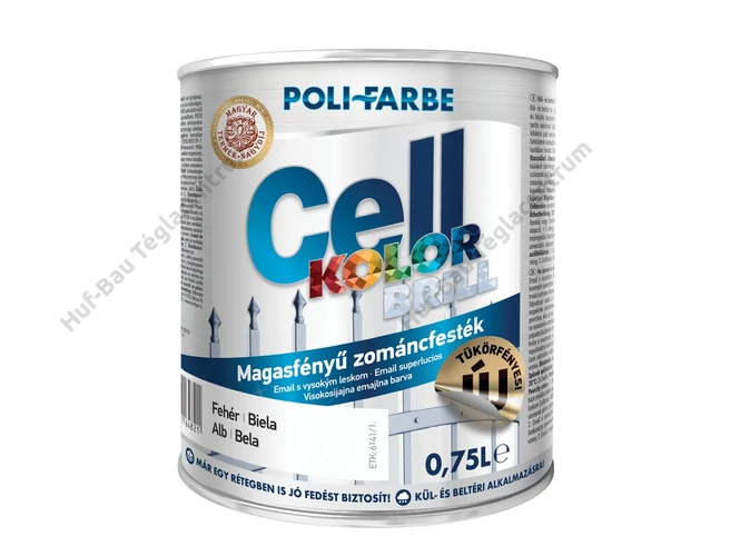 POLI-FARBE Cellkolor Brill Magasfényű zománcfesték szürke 0,75l