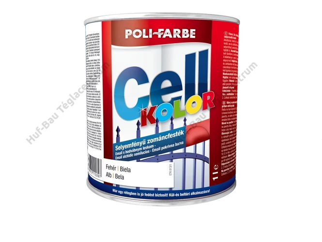 POLI-FARBE Cellkolor Selyemfényű Zománcfesték S.Zöld 1l