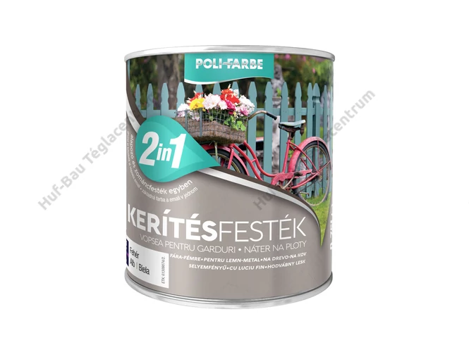 POLI-FARBE Kerítésfesték szürke 0,75l