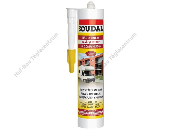 Univerzális szilikon 280ml fehér Soudal (103234)