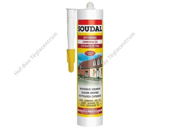 Soudal neutrális szilikon, színtelen/transzparens - 280 ml