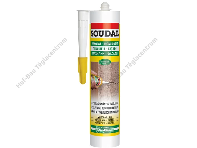 Soudal vakolatjavító akril tömítő - 280 ml fehér