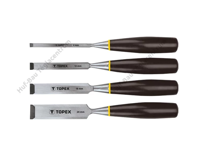 Topex favéső készlet - 4 részes 6-12-18-24mm műanyag nyél