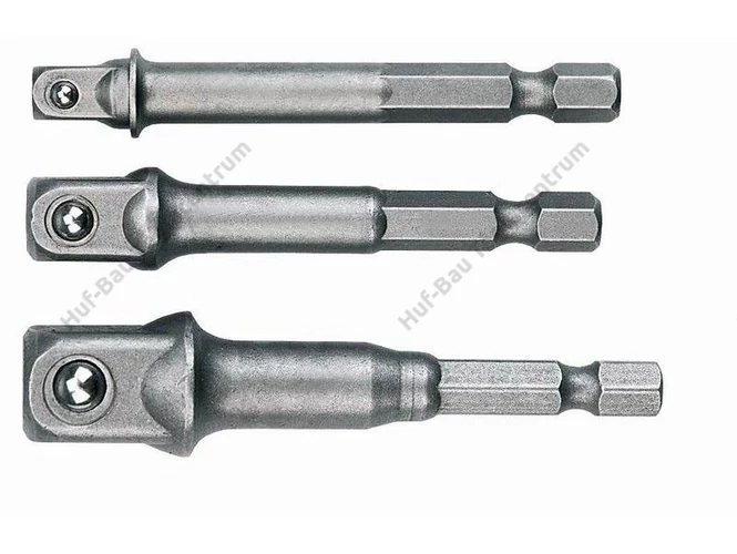 Topex adapter készlet - 1/4"bit-1/4", 3/8", 1/2" dugó