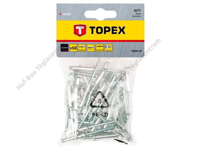 Topex popszegecs - 4,8x10/50 db
